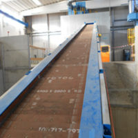 Sandblasting machine conveyor