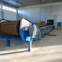 Sandblasting machine conveyor